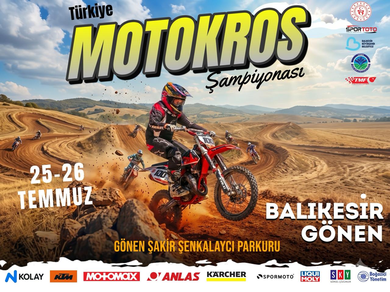 Motokros Heyecanı Gönen’de Zirve Yapacak