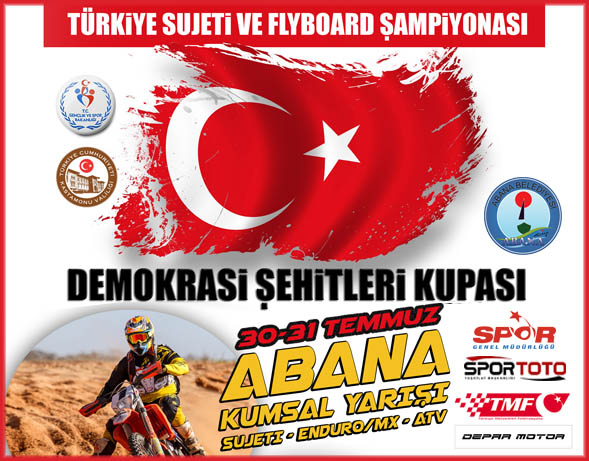 Türkiye Su Jeti Şampiyonası ve Şehitler Kupası Abana'da