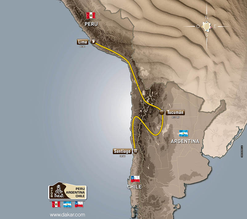 Dakar 2013'te Peru'dan Start Alacak